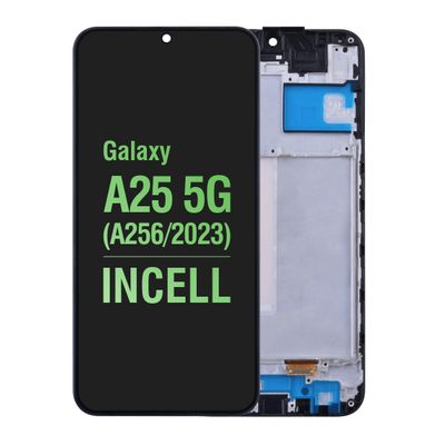 SAMSUNG GALAXY A25 LCD WITH FRAME BLACK - INCELL (IS)