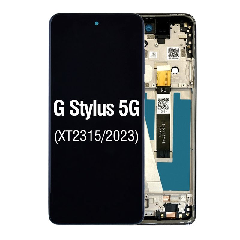 Screen Assembly (With Frame) For Moto G Stylus 5G (XT2315-5 / 2023) (Black)