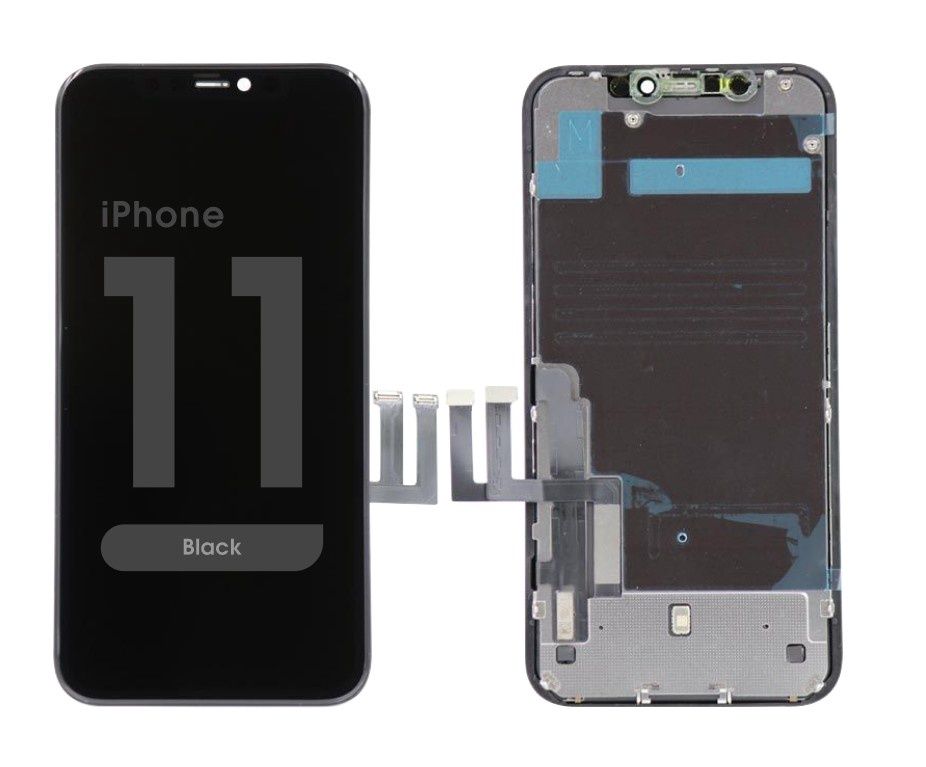 iPhone 11  LCD JK INCELL  Screen and Digitizer Assembly, W/ BACKPLATE Black