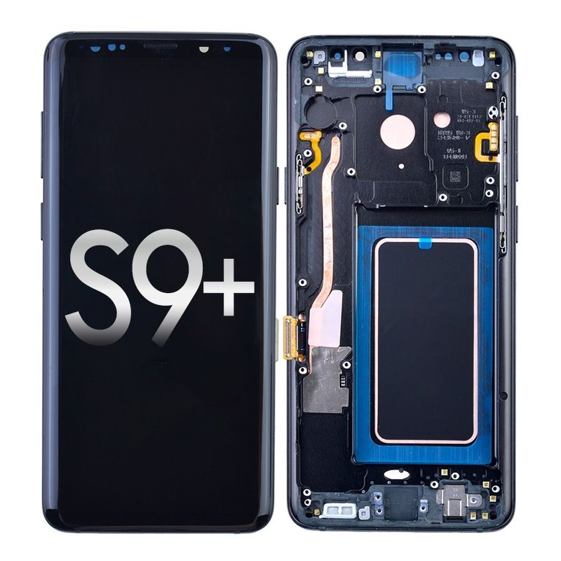S9 Plus (G965) (Black) W/ Frame, INCELL