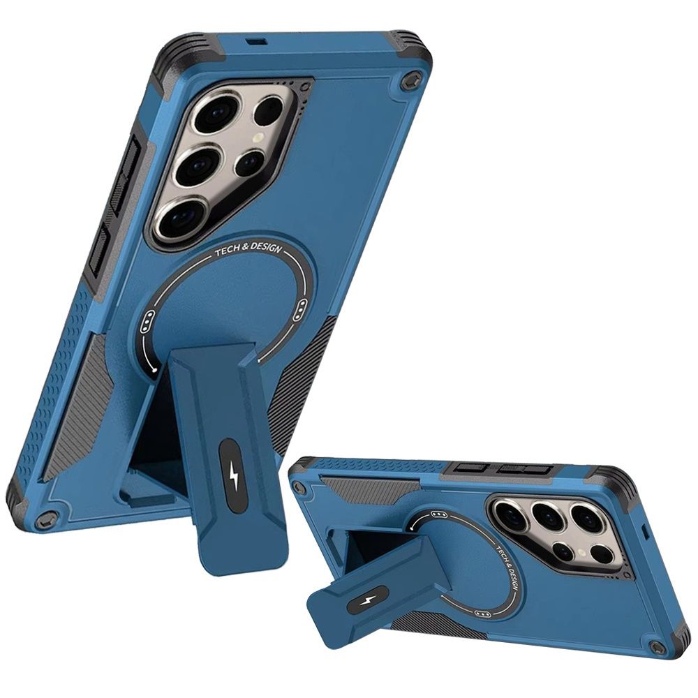 For Samsung A16 5G Sturdy Bracket Kickstand Magnetic Hybrid - Blue