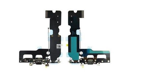 Aftermarket - Charging Dock / Headphone Jack Flex for iPhone 7 Plus (Space Gray)