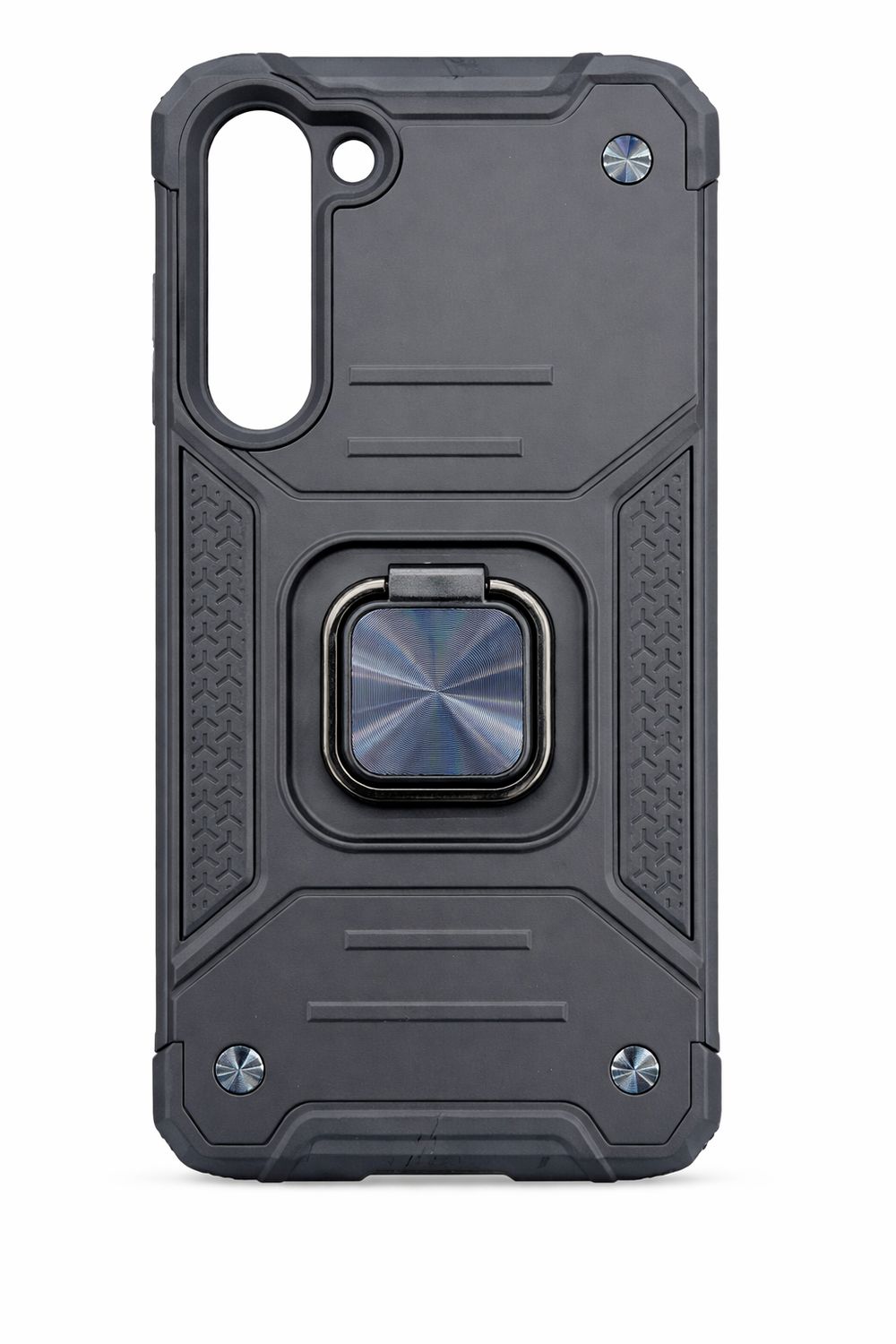 For Samsung S23 Plus Robust Magnetic Kickstand Hybrid Case Cover - Black