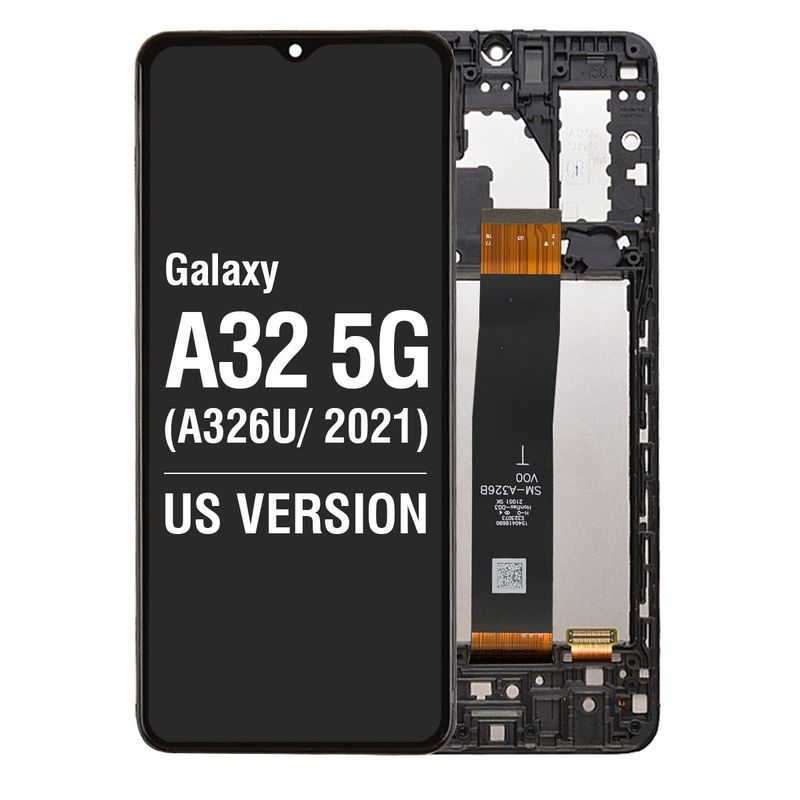 SAMSUNG GALAXY A32 5G LCD INCELL (IS) WITH FRAME BLACK A326 2021
