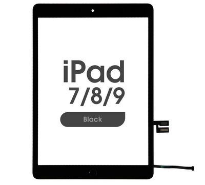IPAD 7 DIGITIZER WITH HOME BUTTON BLACK PREMIUM