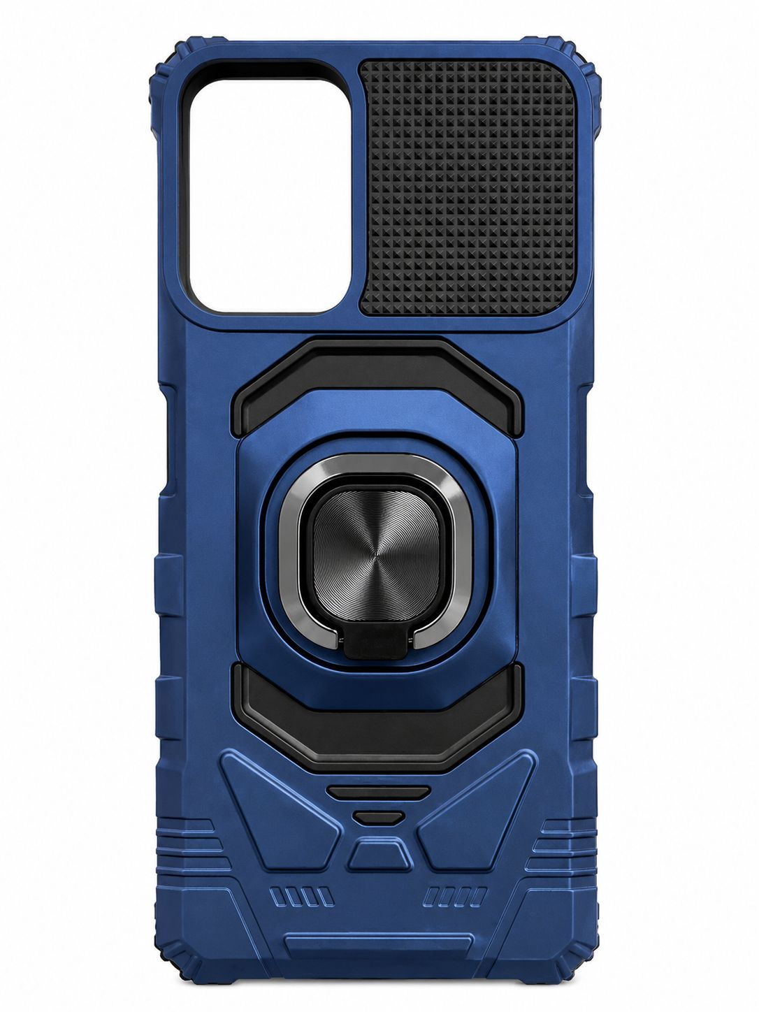 Robotic Hybrid with Magnetic Ring Stand Case for Motorola Moto G Power 5g 2024  - Dark Blue