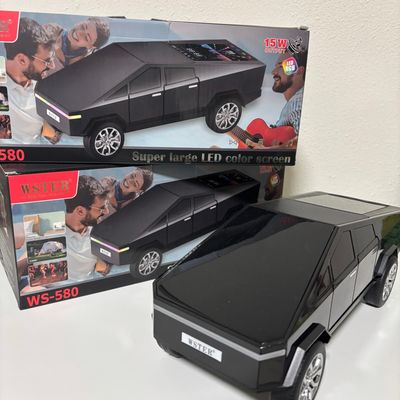 WS-580 CYBER TRUCK Car model Bluetooth speaker BLACK