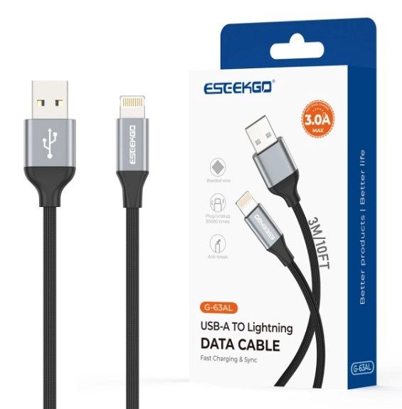 ESEEKGO G-63AL USB-A to Lightning Data Cable 3M