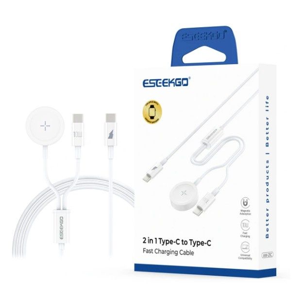 ESEEKGO AW-21C 2 In 1 Wireless Charger For Apple Watch