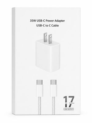 17promax 35W PD charging head with cable charging head set+C-C fabric braided data cable