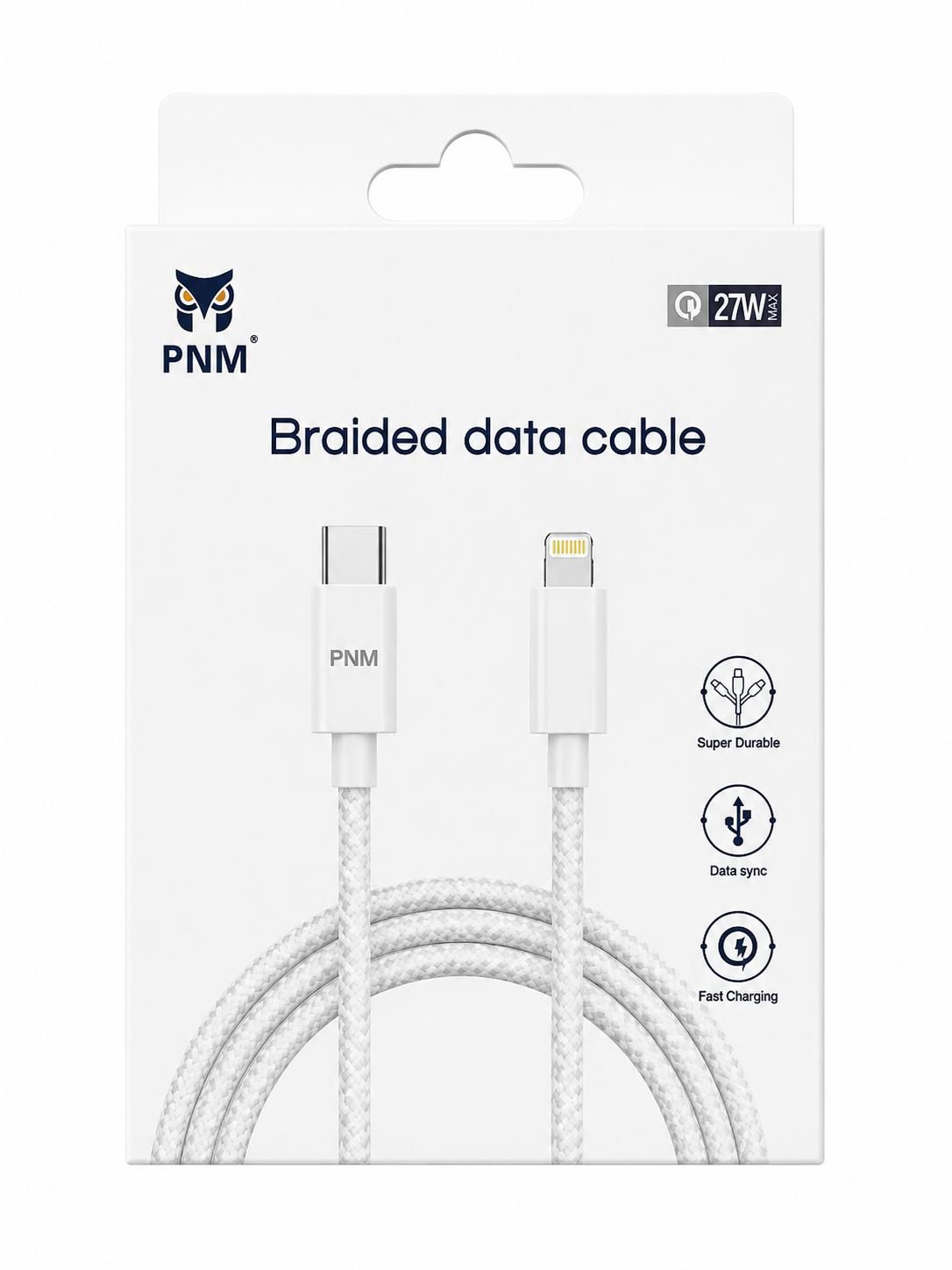 PNM NYLON BRAIDED TYPE C TO LIGHTING