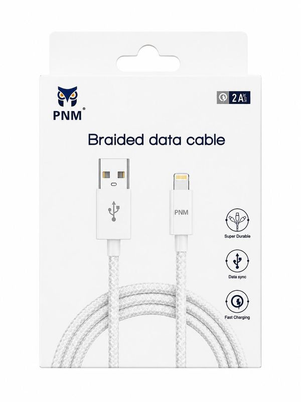 PNM NYLON BRAIDED USB TO 8 PIN