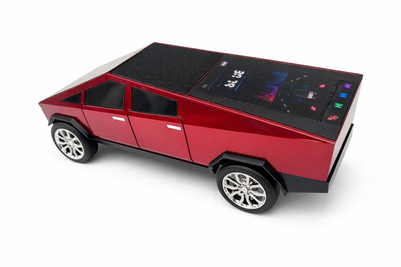 WS-580 CYBER TRUCK Car model Bluetooth speaker RED