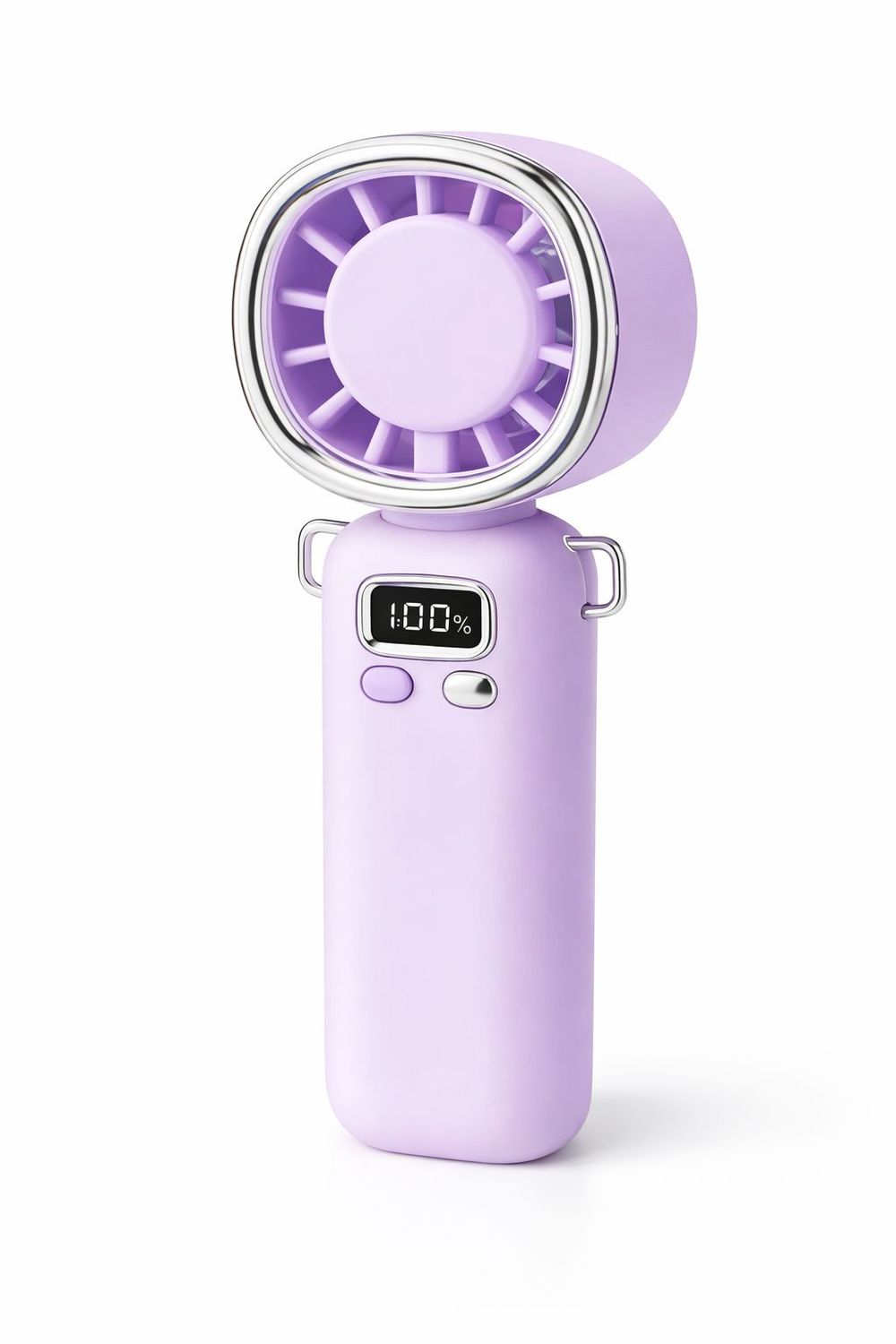 AY05 High Speed Brushless Digital Display Handheld Fan  (100 levels)-PINK