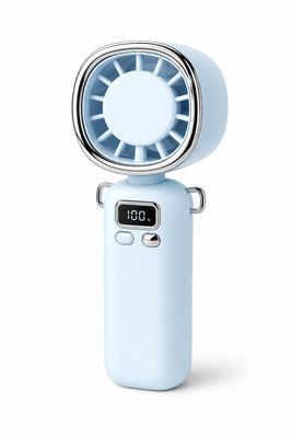 AY05 High Speed Brushless Digital Display Handheld Fan  (100 levels)-SKY BLUE