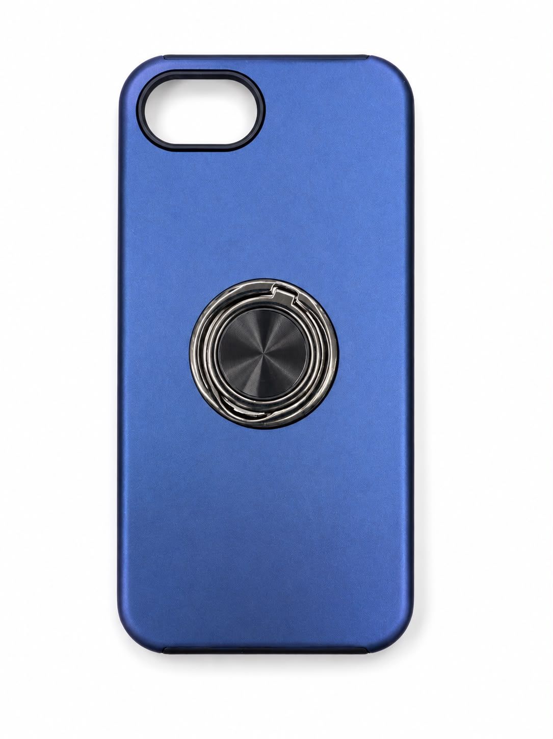CHIEF Oil Painted Magnetic Ring Stand Hybrid Case Cover for iPhone 17E / 16E / SE4 - Dark Blue