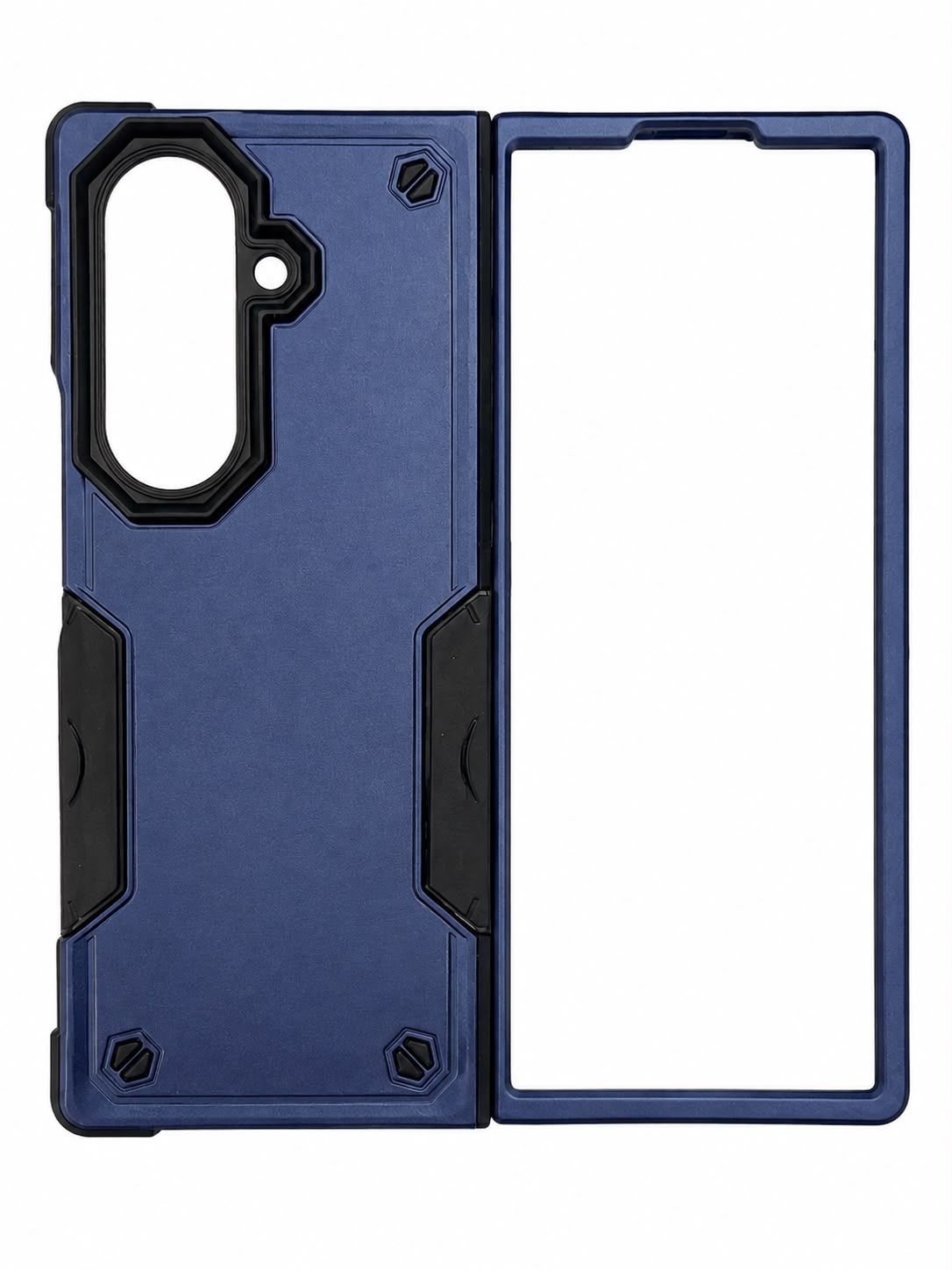 For Samsung Z Fold 7 Exquisite Tough Shockproof Hybrid Case Cover - Blue