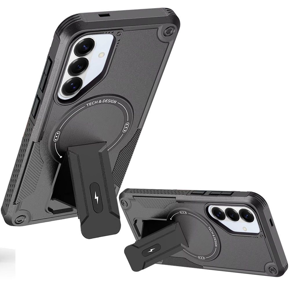 Sturdy Bracket Kickstand Magnetic Hybrid for Samsung s26 - Black