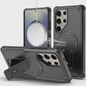 Sturdy Bracket Kickstand Magnetic Hybrid for Samsung s26 Ultra - Black