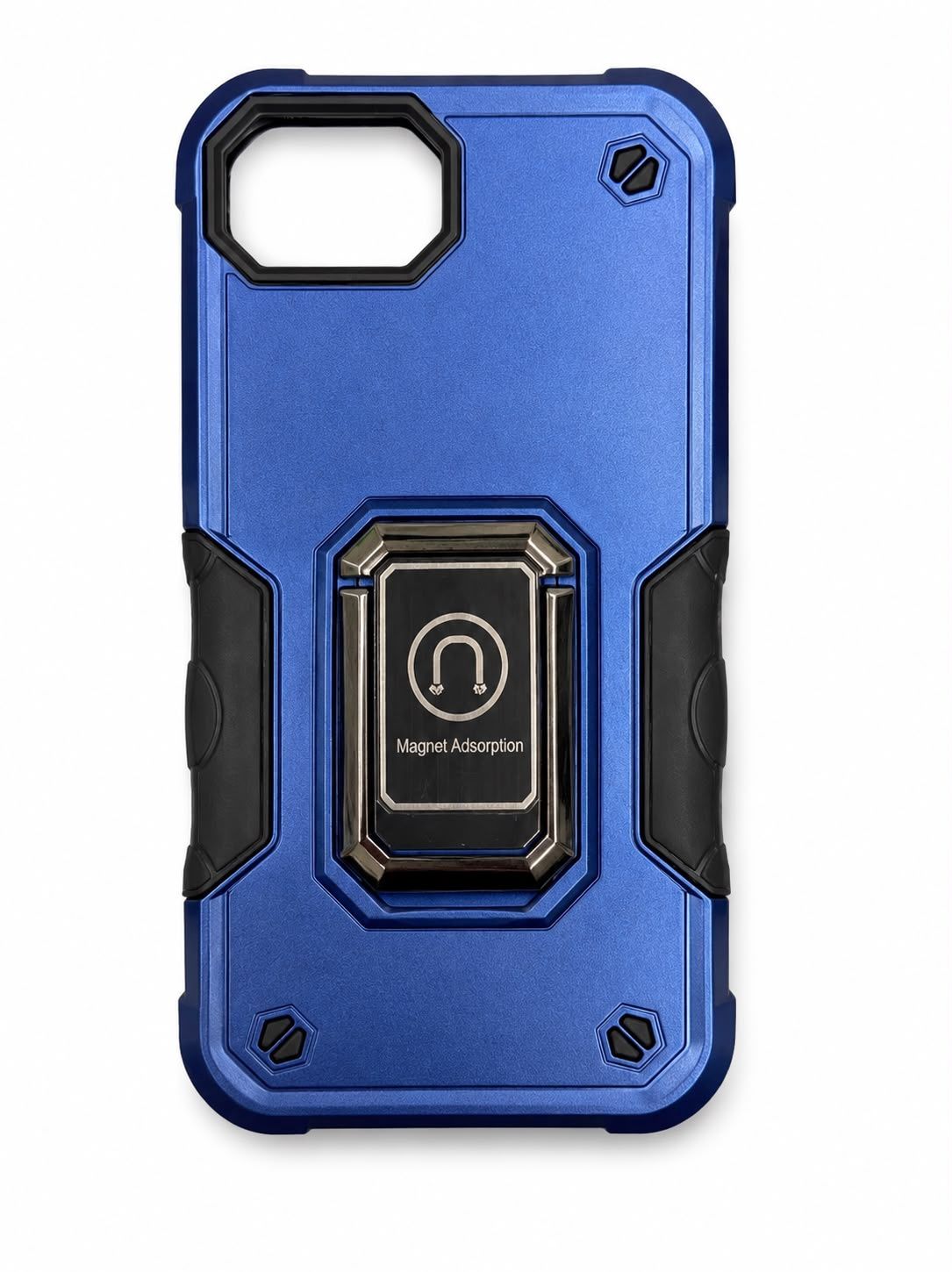 OPTIMUM Magnetic Ring Stand Hybrid Case Cover for iPhone 17E / 16E / SE4 - Blue