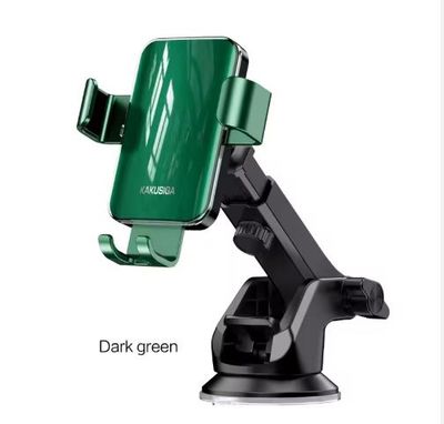 KSC-1498 Car Suction Cup Telescopic Phone Holder-Green