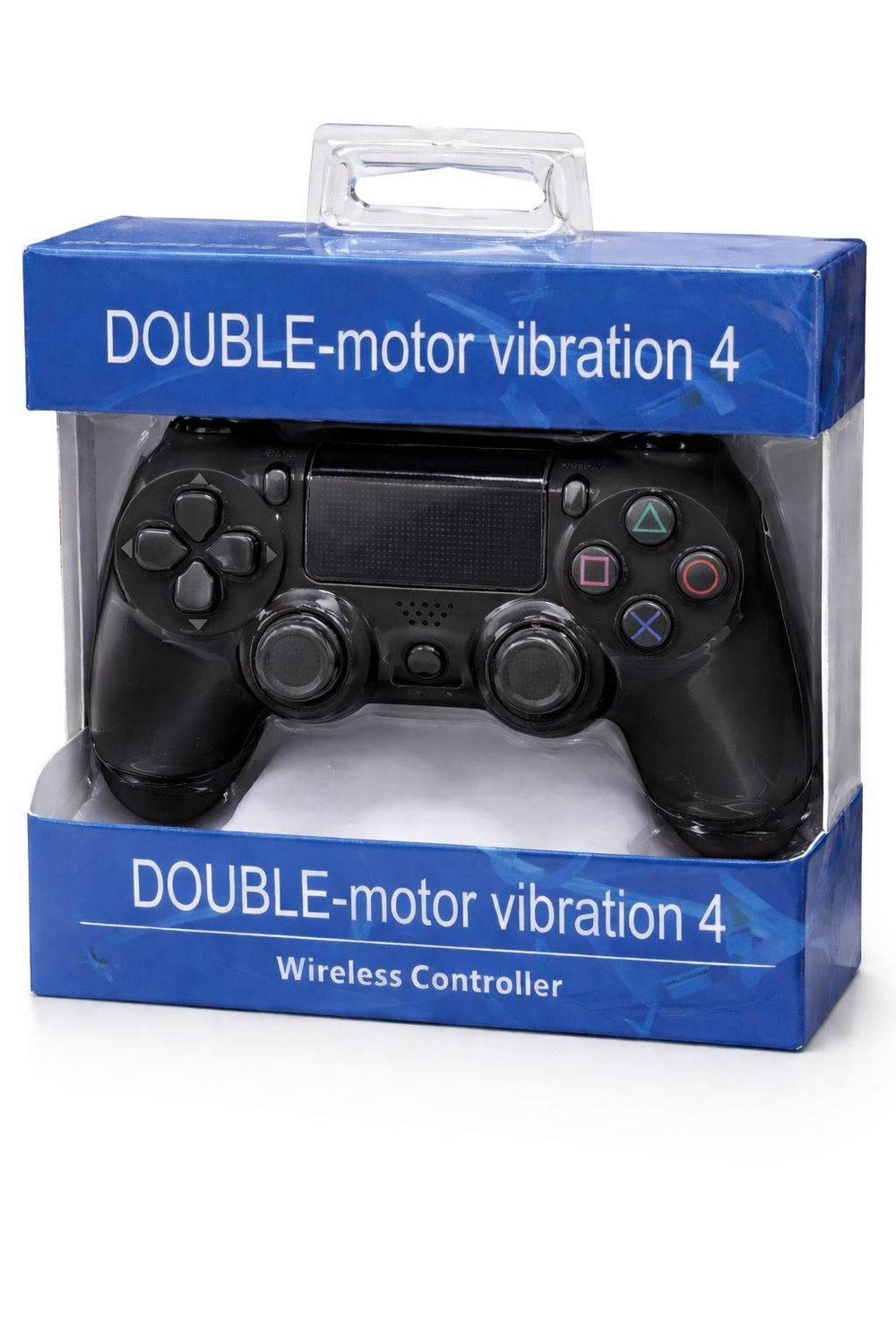 Double- Motor Vibration 4 Wireless PS4 Game Controller-Black