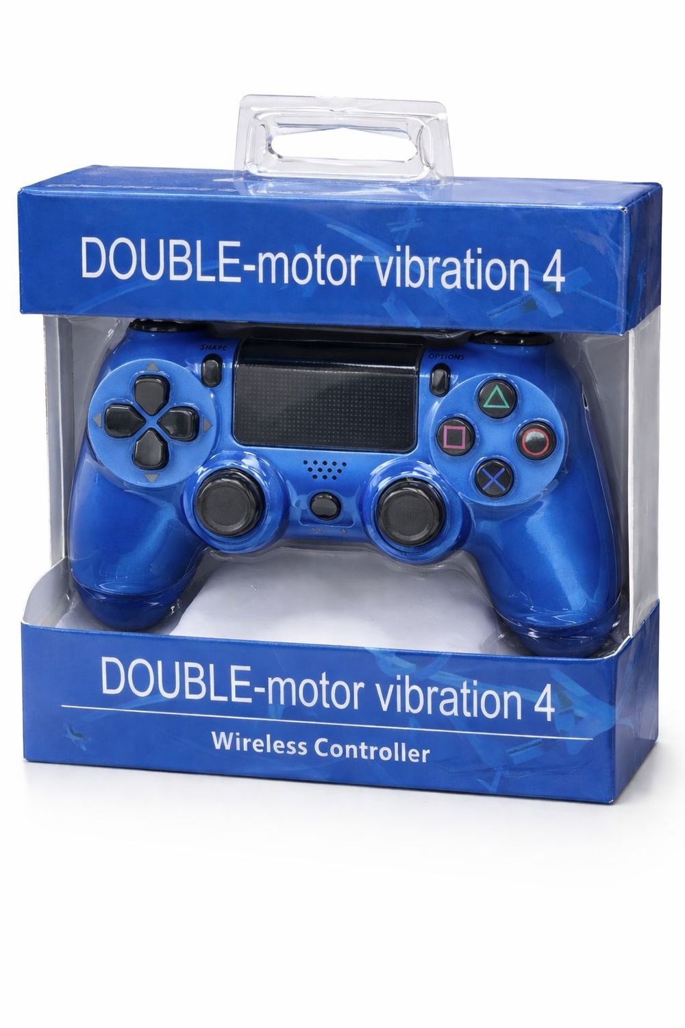 Double- Motor Vibration 4 Wireless PS4 Game Controller-Blue