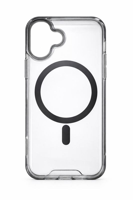 LY Clear Magsafe Case for Iphone 17- Black Accent