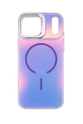 Colorful  Case with Frosted Gradient  Accent MagSafe-Compatible for Iphone 17– Purple Camera Frame
