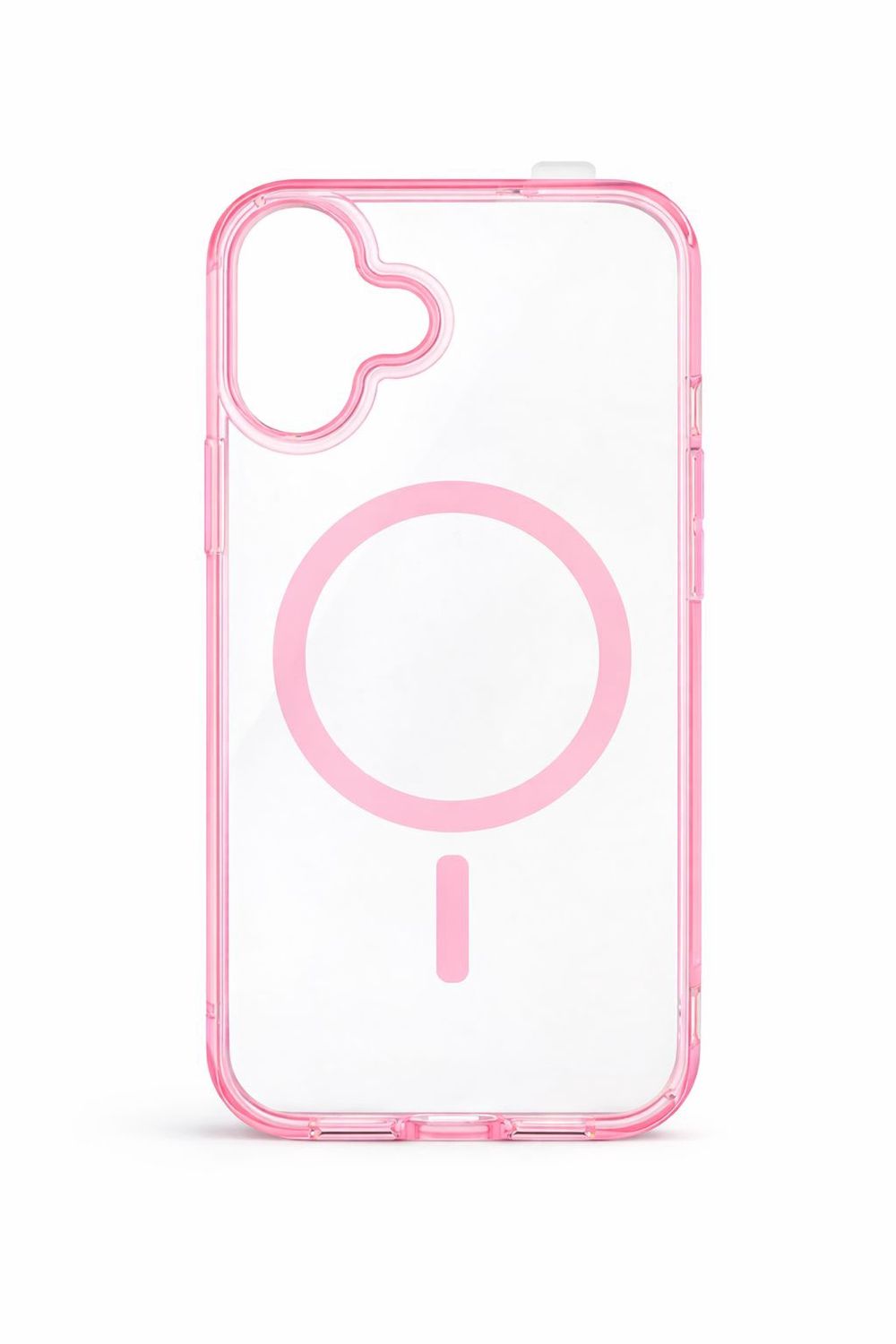 LY Clear Magsafe Case for Iphone 17- Pink Accent