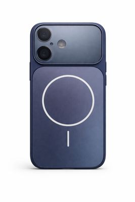 Corning Glass Matte Plated Magnetic Phone Case for Iphone 17- Midnight Blue