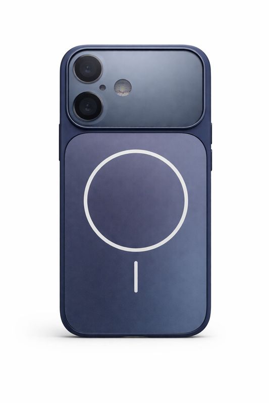 Corning Glass Matte Plated Magnetic Phone Case for Iphone 17- Midnight Blue