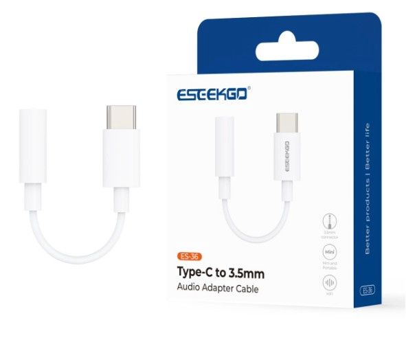 ESEEKGO ES-36 TYPE C to 3.5mm Audio Adapter