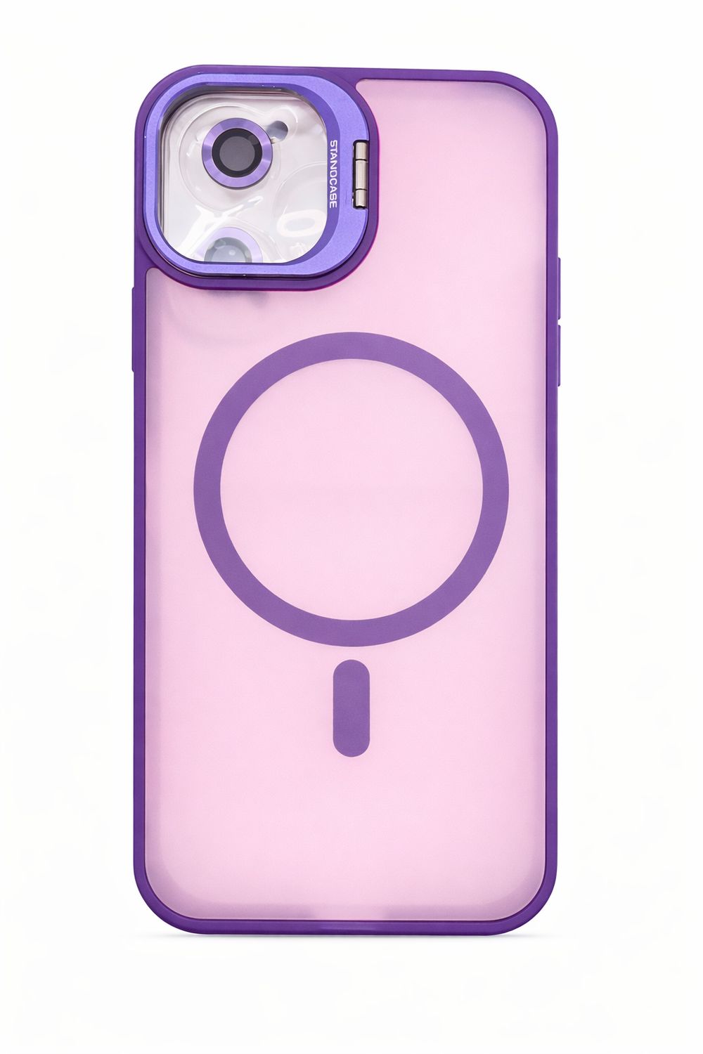 U2 Magnetic Case+lens stand + camera protector Iphone 12 (Purple)