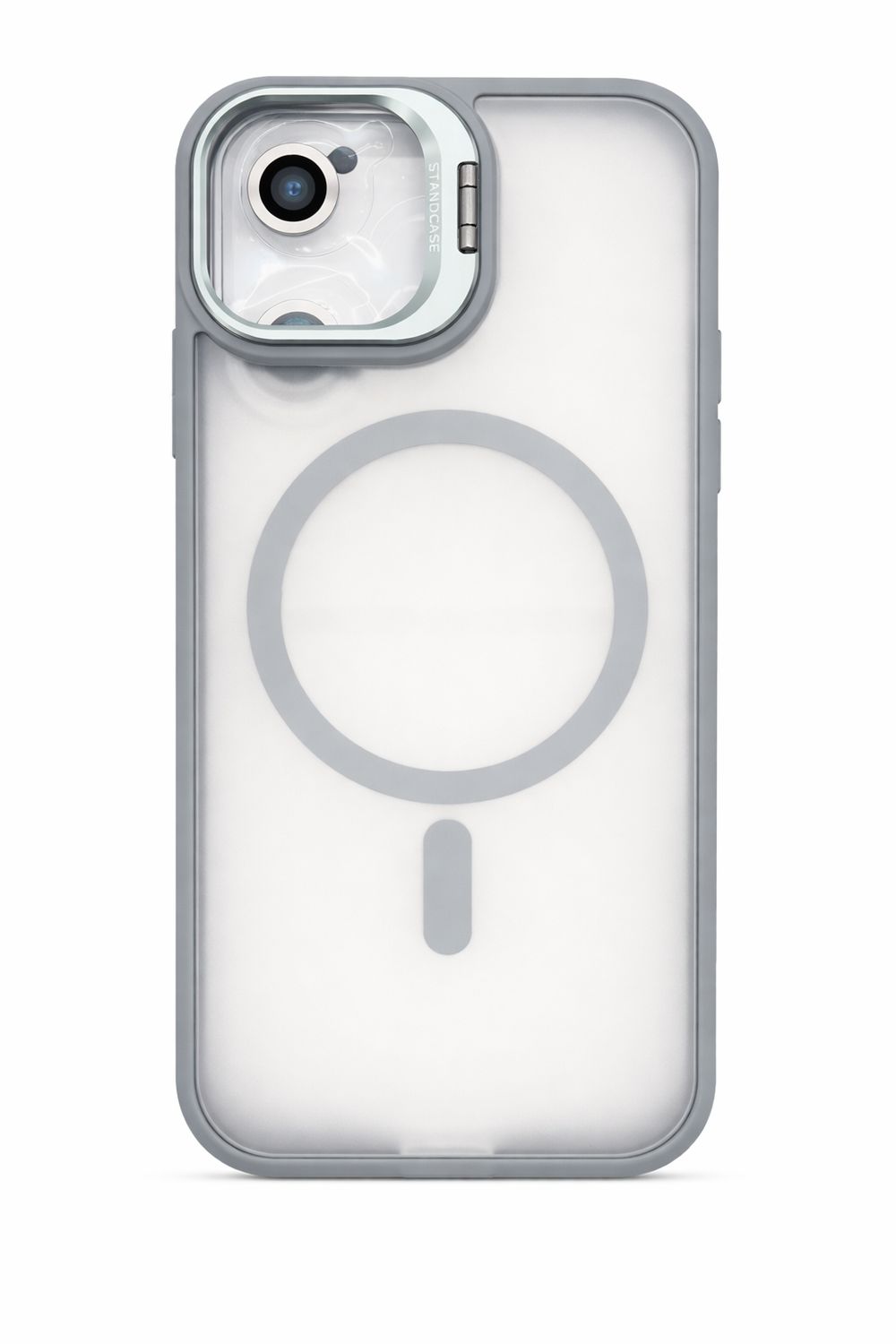 U2 Magnetic Case+lens stand + camera protector Iphone 12 (Gray)