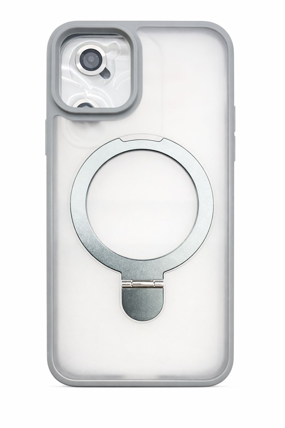 U3 Magnetic Kickstad Case + camera protector Iphone 12 (Gray)