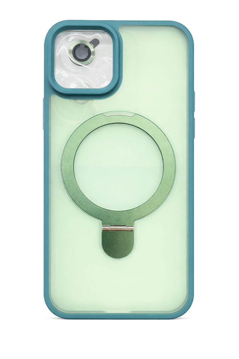 U3 Magnetic Kickstad Case + camera protector Iphone 12 (Green)