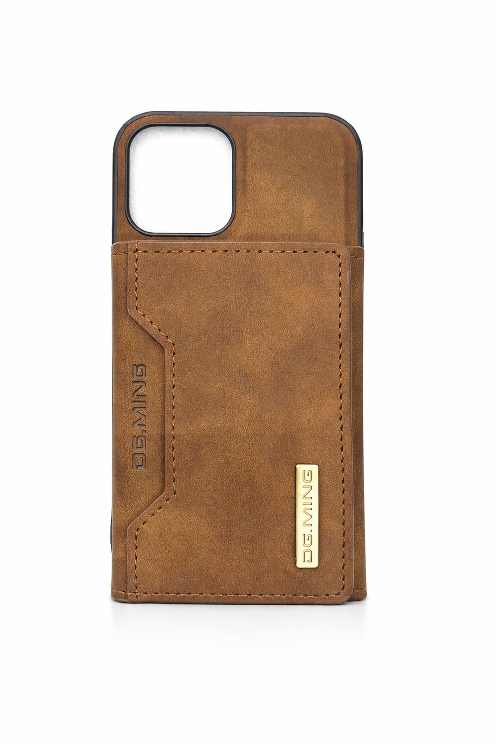 DG MING LEATHER DETACHABLE CARD CASE Iphone 12/12 Pro (Brown)