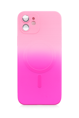 Gradient Magsafe with Camera Lens Iphone 12 (Pink/HotPink)