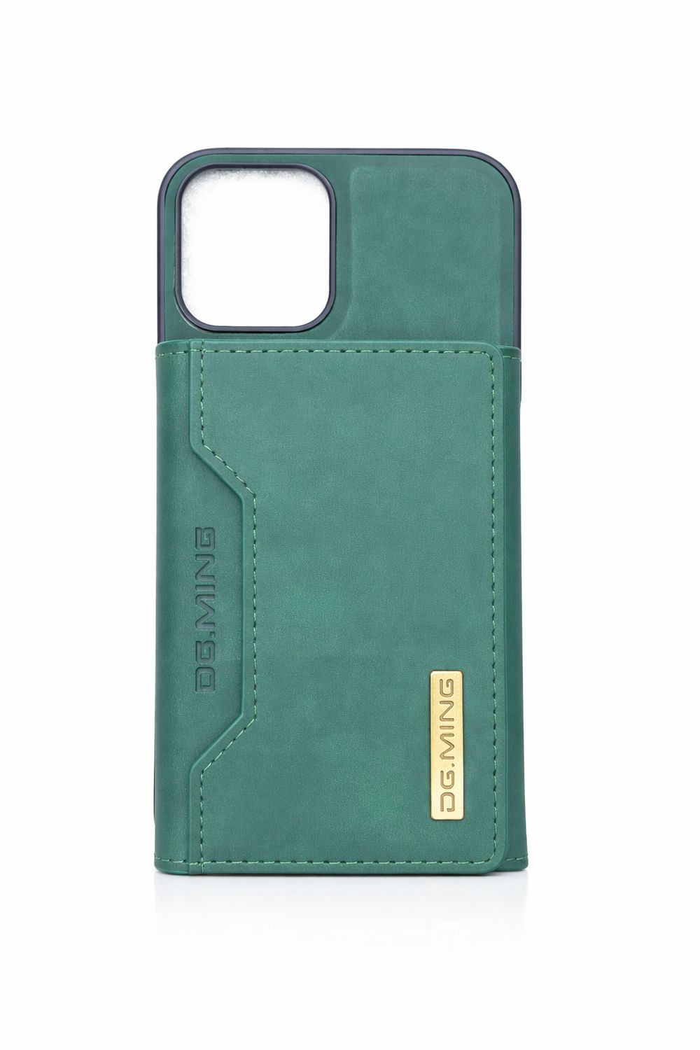 DG MING LEATHER DETACHABLE CARD CASE Iphone 12/12 Pro (Green)