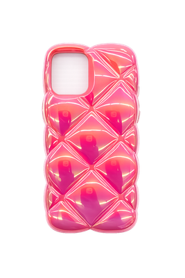 Electroplating IMD laser colorful diamond pattern Iphone 12/12 Pro (Pink)