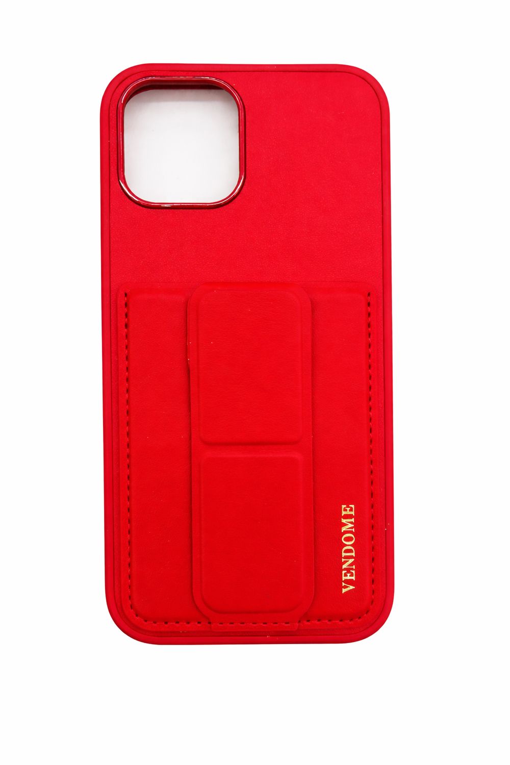 YD LEATHER KICKSTAND CASE Iphone 12/12 Pro (Red)
