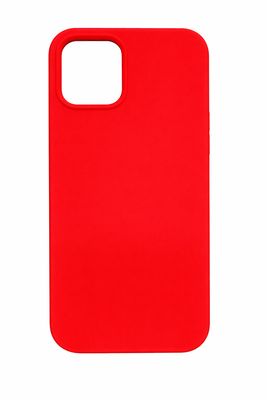 Neutral solid silicone Iphone 12/12 Pro (red)