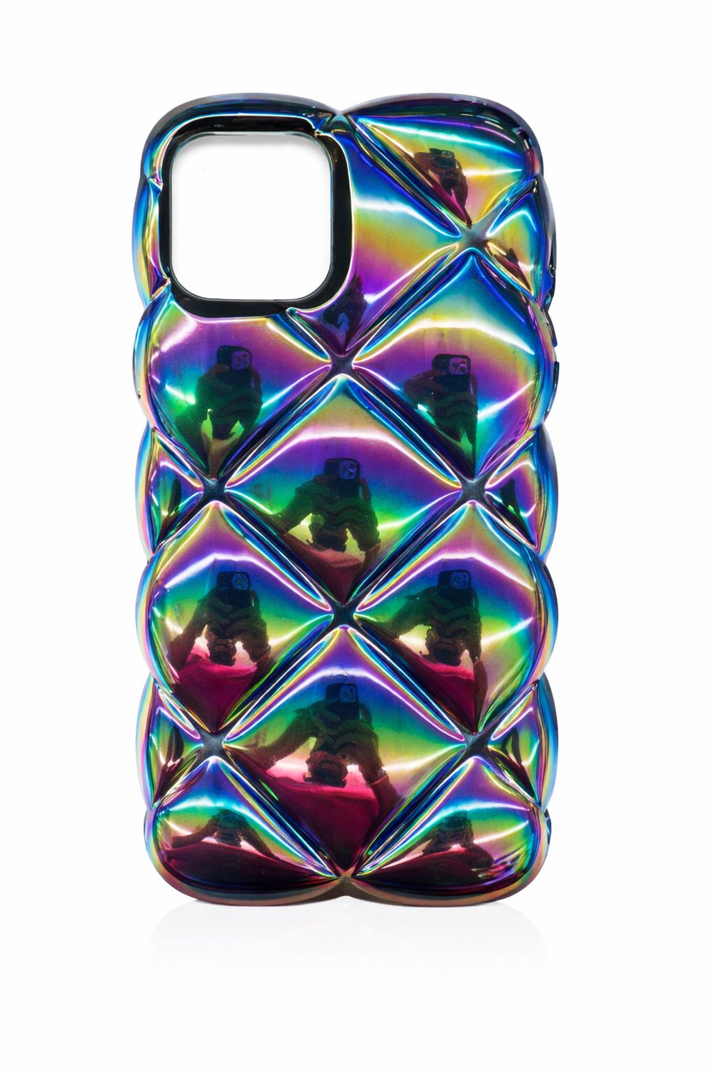 Electroplating IMD laser colorful diamond pattern Iphone 12/12 Pro (Purple)