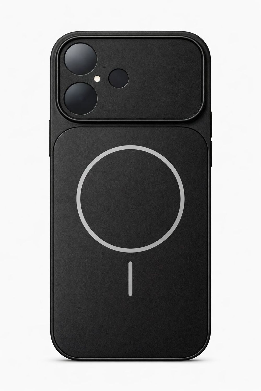 Corning Glass Matte Plated Magnetic Phone Case for Iphone 17-Black