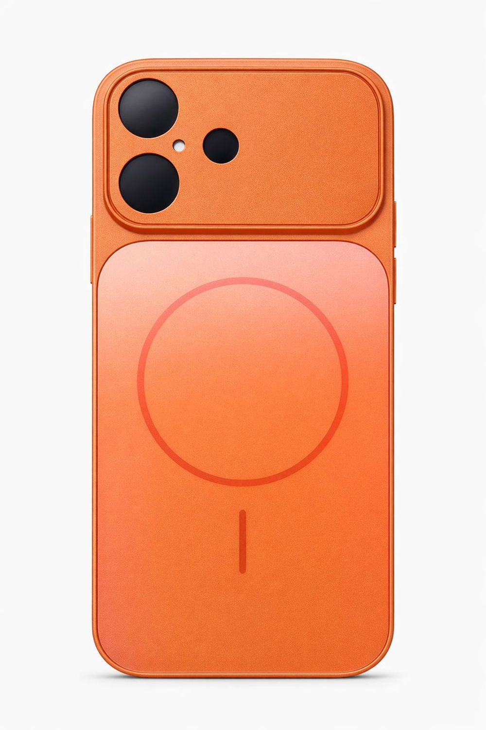 Corning Glass Matte Plated Magnetic Phone Case for Iphone 17- Orange