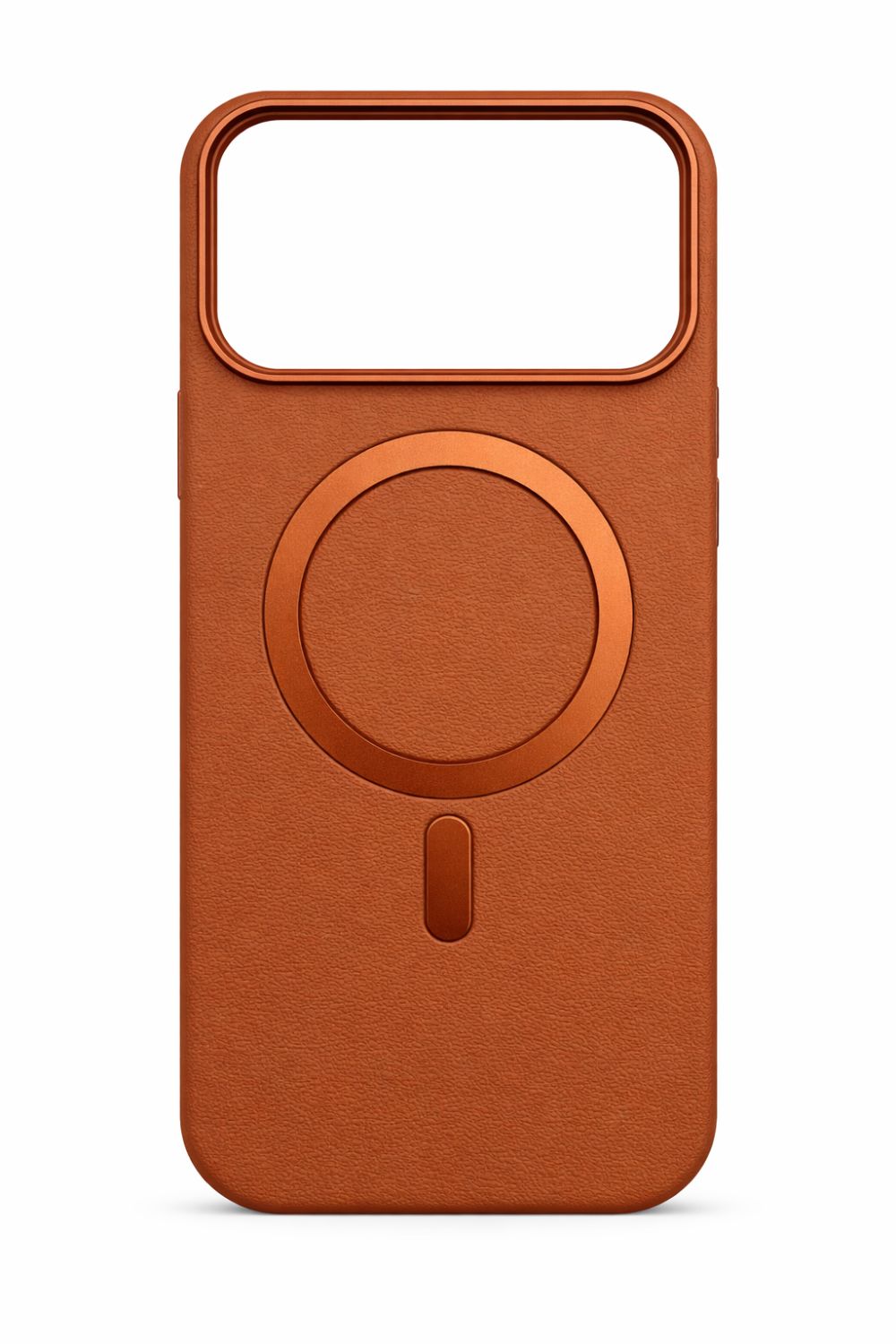 Premium Leather MagSafe Protective Phone Case for Iphone 17-Brown