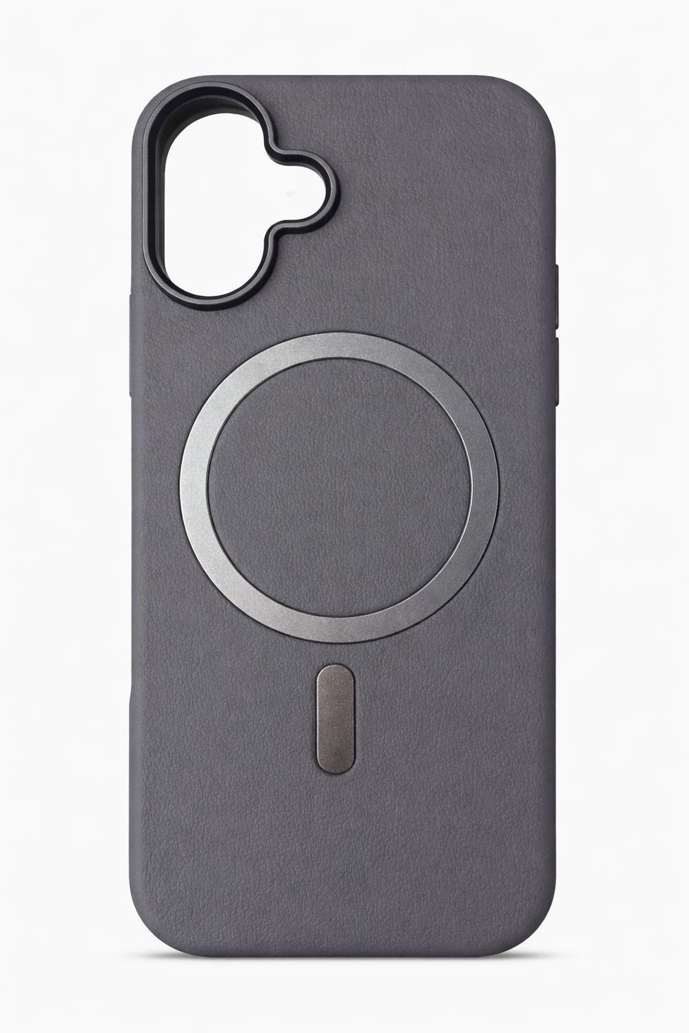 Premium Leather MagSafe Protective Phone Case for Iphone 17-Grey