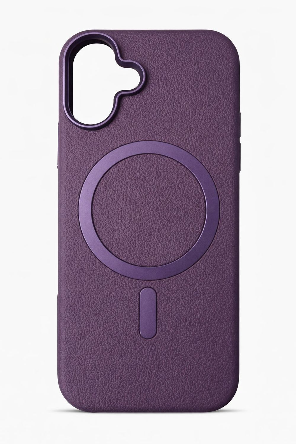 Premium Leather MagSafe Protective Phone Case for Iphone 17-Purple