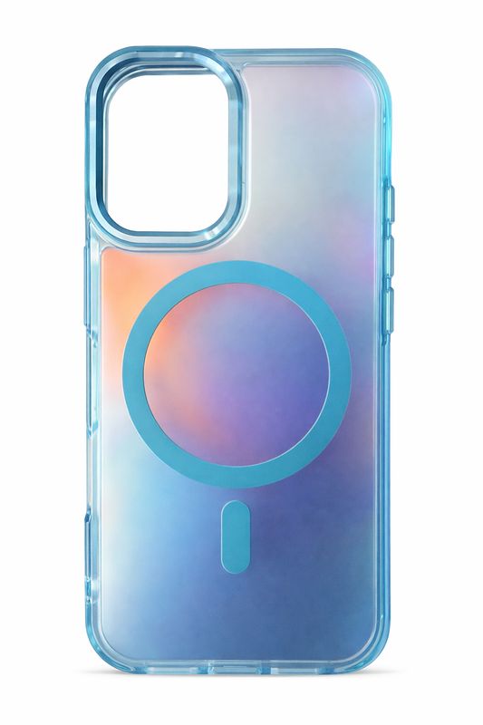 LY Rainbow MagSafe Shining C Case for Iphone 17- Gradient Turquoise